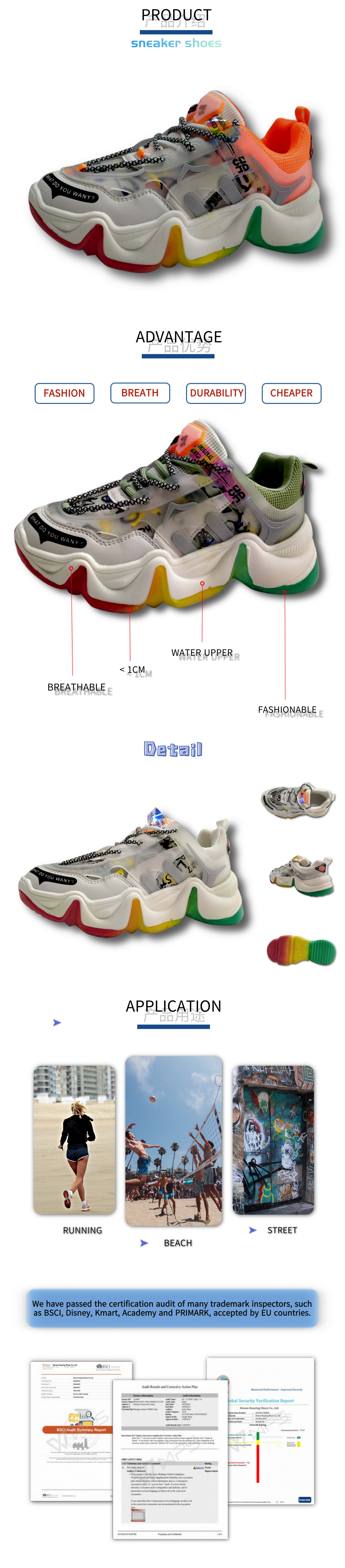A3 Customized women's casual shoes manufacturer for sport-1